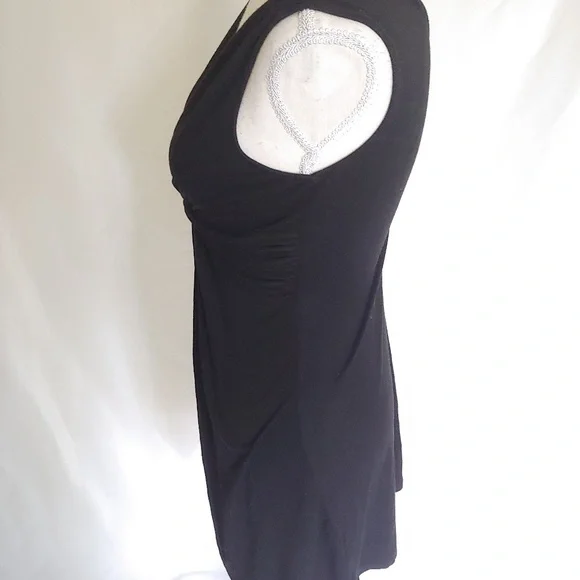 Forever 21 Black Plunging Neckline Mini Dress - Picture 4 of 7